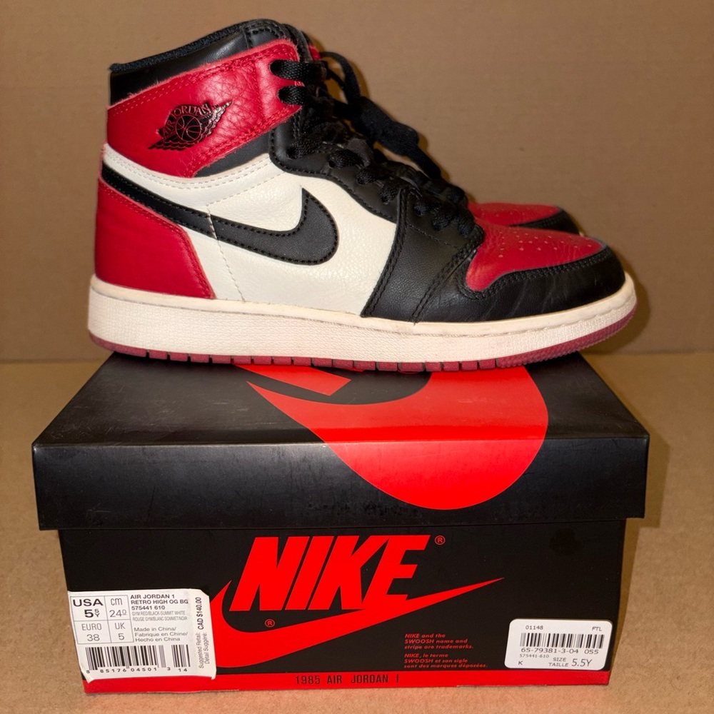 Nike Jordan Air Jordan 1 Bred Toe